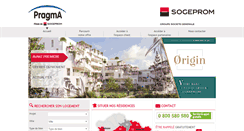 Desktop Screenshot of pragma-immobilier.com